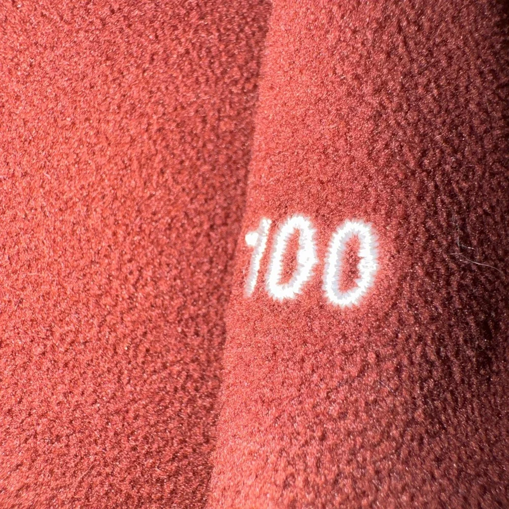 The North Face TKA 100 Fleece Pullover Mens XL Rust Orange Quarter Zip Sweater